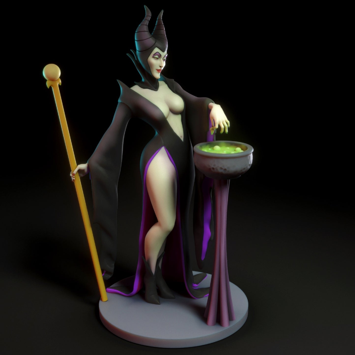 Fanart Evil Witch PinUp Statuette