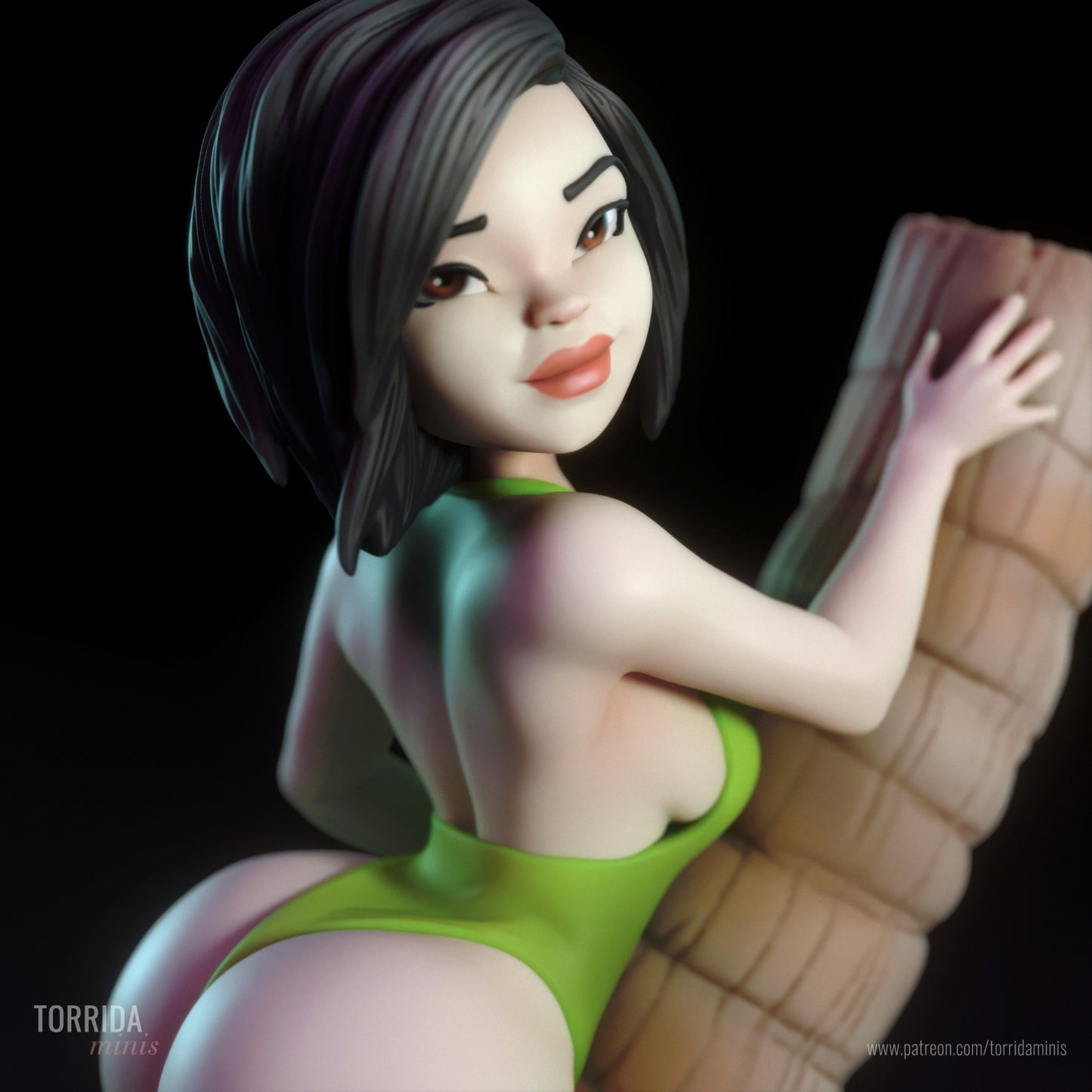 Island Girl Naka Pinup Figurine