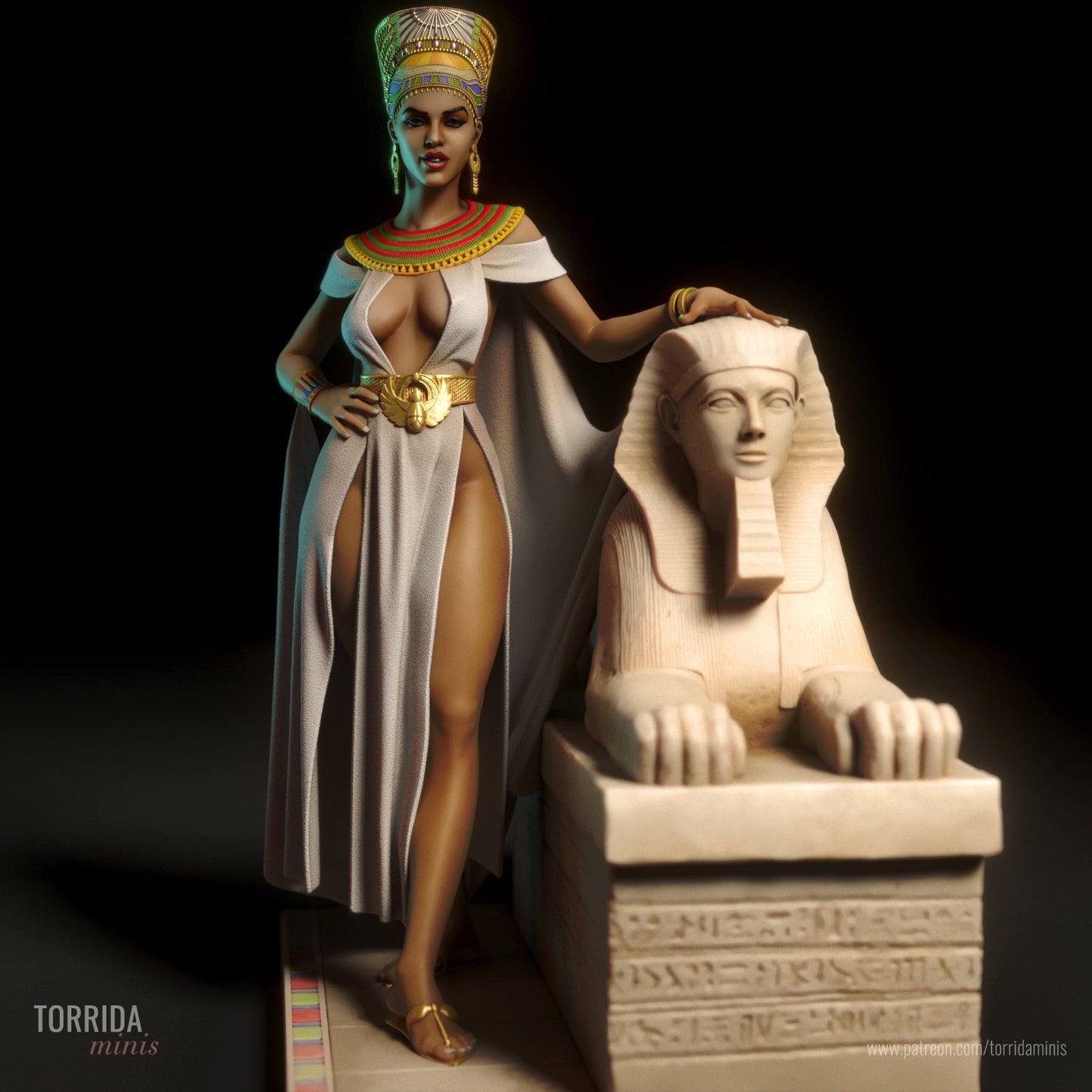 Queen Nefertitit Pinup Figurine