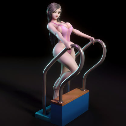 Swimmer Niko Pinup Figurine