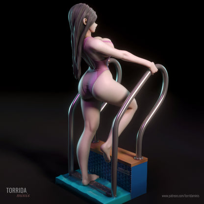 Swimmer Niko Pinup Figurine