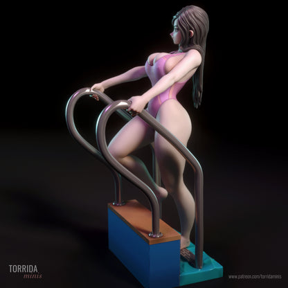 Swimmer Niko Pinup Figurine