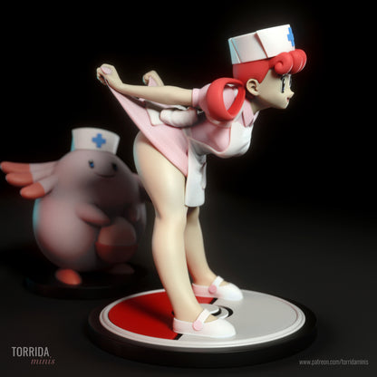 Fanart Trainer Nurse Pinup Figurine