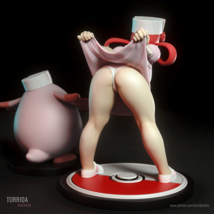 Fanart Trainer Nurse Pinup Figurine