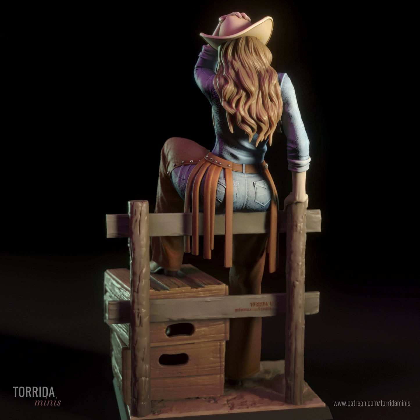 Cowgirl Pam Pinup Statuette
