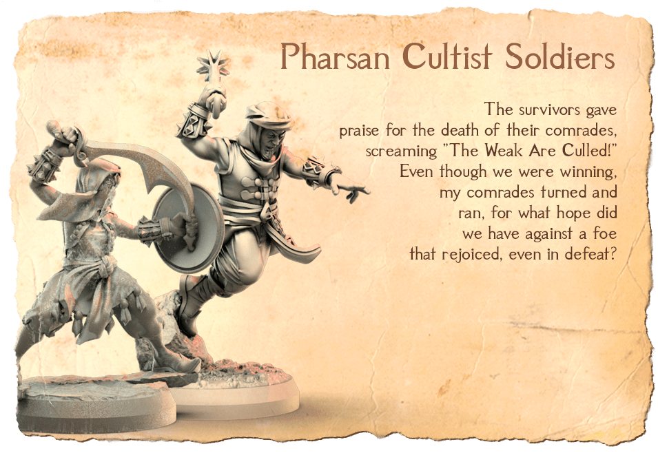 Pharsan Cultist Soldiers, Male