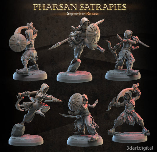 Pharsan Cultist Soldiers, Female Leaping