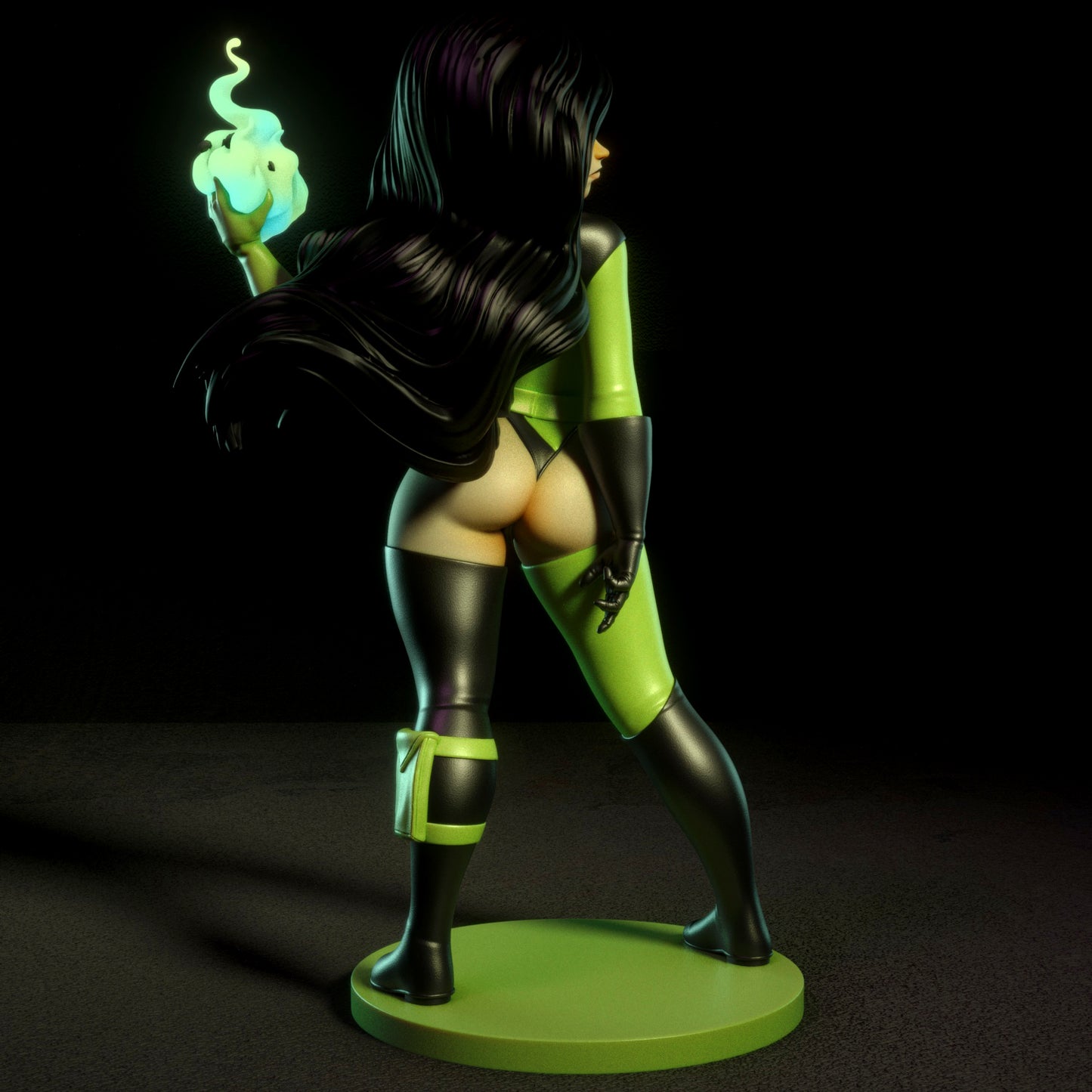 Fanart Green Supervillain Pinup Statuette