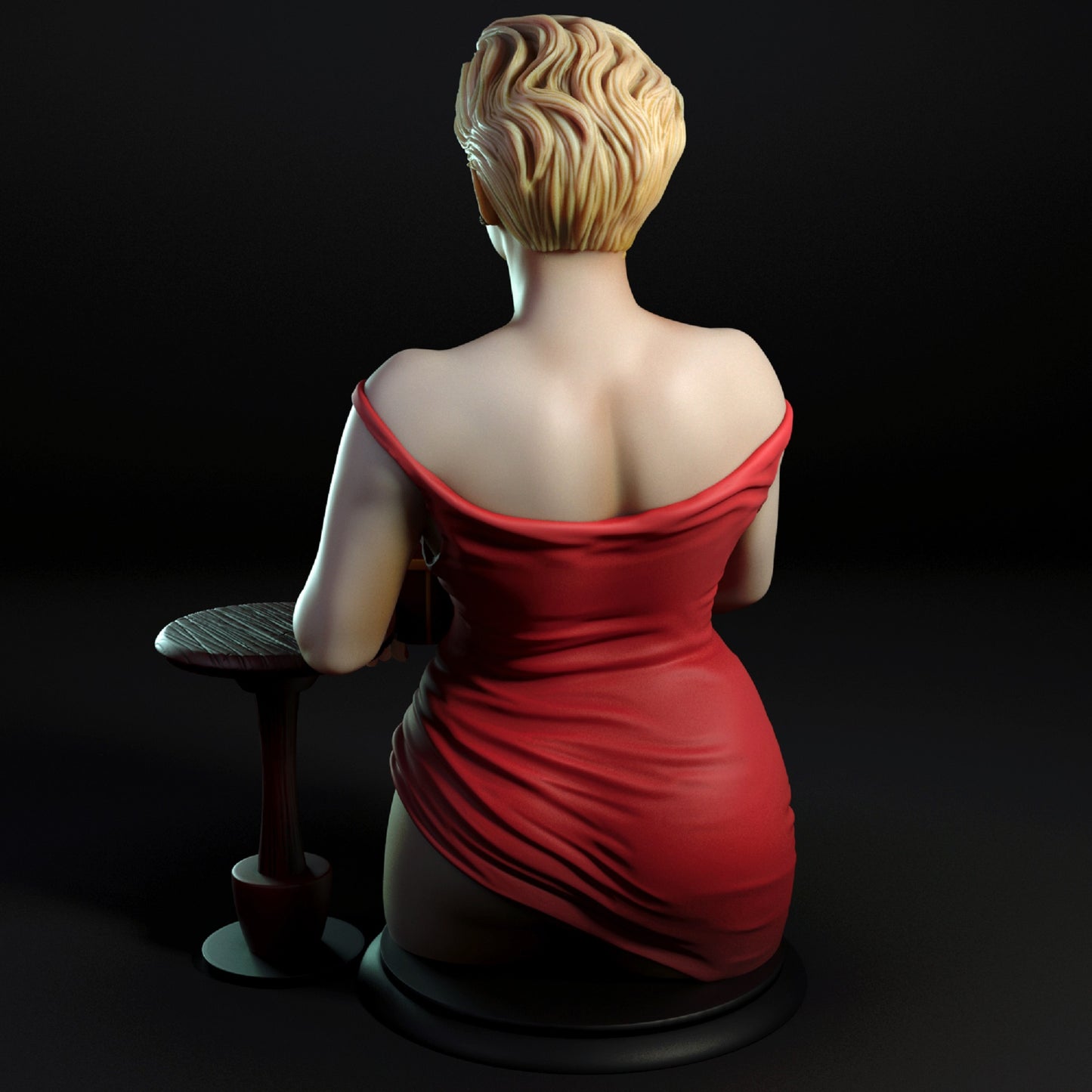 Bar Lady Pinup Statuette