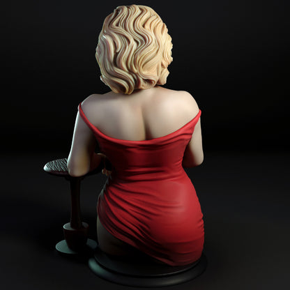 Bar Lady Pinup Statuette